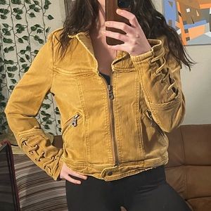 Gold Denim Free People Jacket